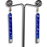 Skleněné náušnice tmavěmodré PARIS N0304