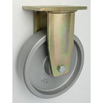 Příslušenství k zahradní technice Litinové kolo 200 mm pevná vidlice s deskou