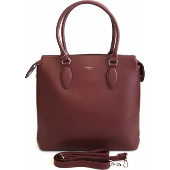 Kabelka Dámská tříoddílová kabelka do ruky David Jones 5803-2 vínová | KabelkyproVas.cz
