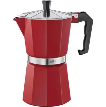 Kávovar Kávovar espressa Classico na 6 šálků 300 ml, červený - Cilio (Vařič pressa 6 šálků, červený - Cilio)