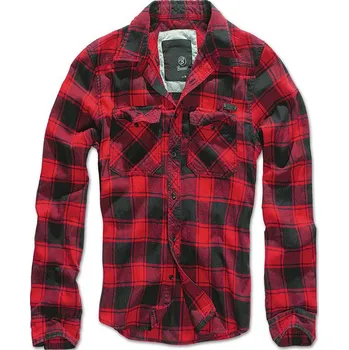 Brandit Check Shirt černá/červená