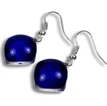 Skleněné náušnice tmavěmodré PARIS N0305