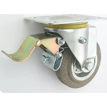 Pojezdové kolečko Pryžové kolo 125 mm otočná vidlice s deskou