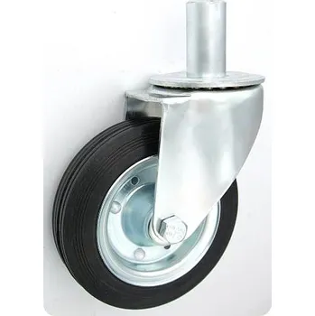 Pojezdové kolečko Pryžové kolo 160 mm otočná vidlice s čepem