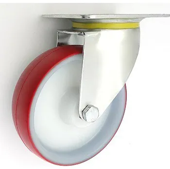 Pojezdové kolečko Plastové kolo 160 mm otočná vidlice s deskou