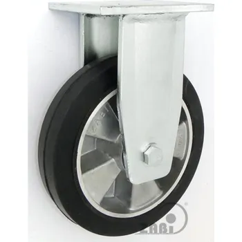 Pojezdové kolečko Pryžové kolo 200 mm pevná vidlice s deskou