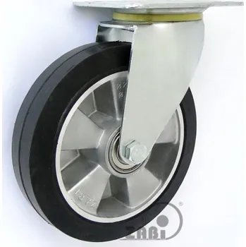 Pojezdové kolečko Pryžové kolo 200 mm otočná vidlice s deskou