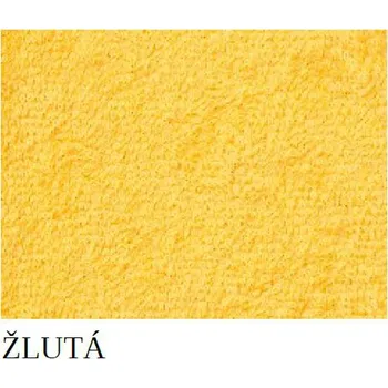 Ručník Levný jednobarevný ručník žlutá