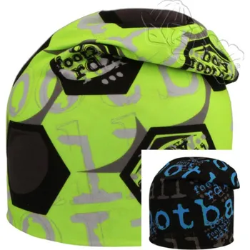 Čepice Čepice RDX 0120 převis homeless fotbal OBOUSTRANNÁ neon žlutozelená / černomodrá velikost čepic: 50-52cm (2-4 roky, RDX vel. 4)