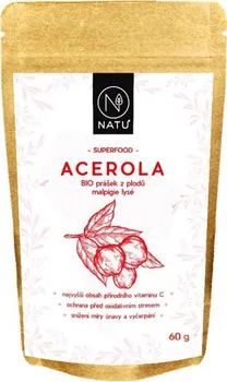 Přírodní produkt Natu Acerola prášek 80 % Bio 60 g
