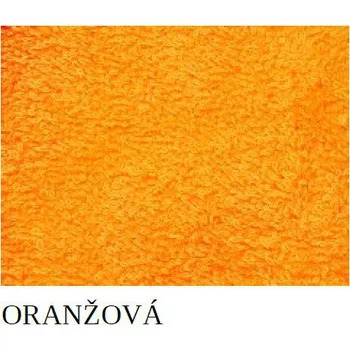 Ručník Levný jednobarevný ručník oranžová