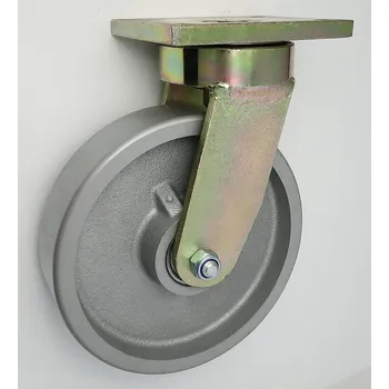 Pojezdové kolečko Litinové kolo 250 mm otočná vidlice s deskou
