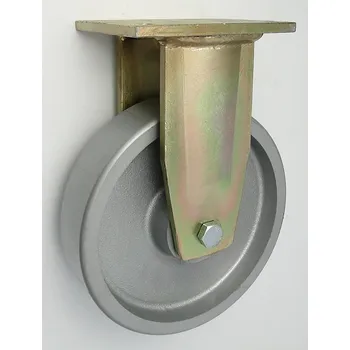 Příslušenství k zahradní technice Litinové kolo 250 mm pevná vidlice s deskou