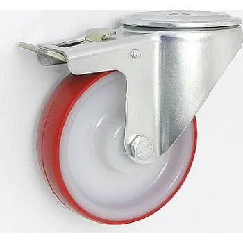 Pojezdové kolečko Plastové kolo 125 mm otočná vidlice s otvorem