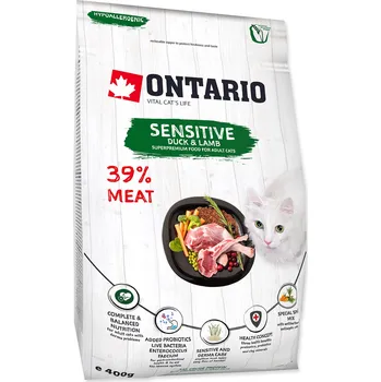 Krmivo pro kočku ONTARIO Cat Sensitive / Derma 0,4kg