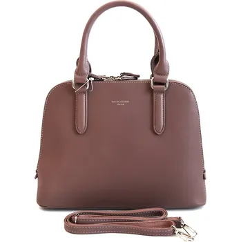 Dámská dvousekční kabelka do ruky David Jones CM3945A tmavěrůžová | KabelkyproVas.cz