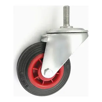 Pojezdové kolečko Pryžové kolo 100 mm otočná vidlice s čepem