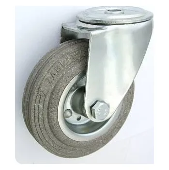 Pojezdové kolečko Pryžové kolo 180 mm otočná vidlice s otvorem