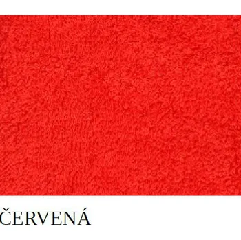 Ručník Levný jednobarevný ručník červená