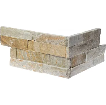 Obklad OBKLADY WALLSTONE Q001 QUARZITE MIX ROHOVÝ PRVEK