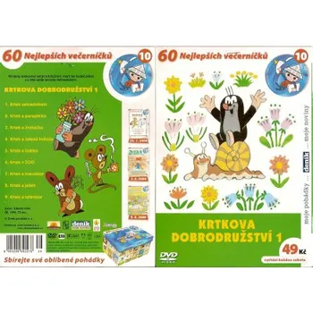 DVD film Krtek Krtkova dobrodružství 1 DVD (60 nejlepších večerníčků 10)