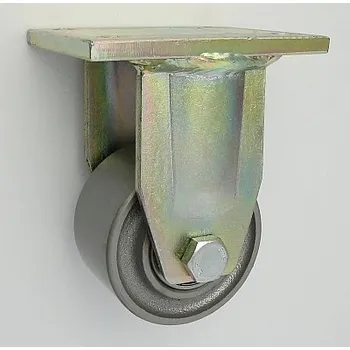 Pojezdové kolečko Litinové kolo 80 mm pevná vidlice s deskou