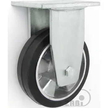 Pojezdové kolečko Pryžové kolo 160 mm pevná vidlice s deskou