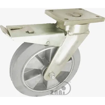 Pojezdové kolečko Pryžové kolo 250 mm otočná vidlice s deskou