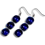 Skleněné náušnice tmavěmodré PARIS N0306