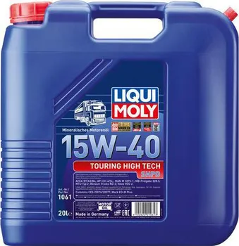 Motorový olej Liqui Moly Touring High Tech SHPD 15W-40 20 l