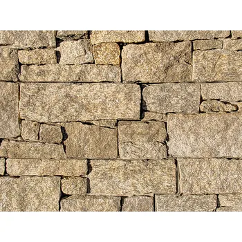 Obklad Přírodní kámen WALLSTONE G665 Tiger Skin Yellow na síťce 55x15cm cena za balení