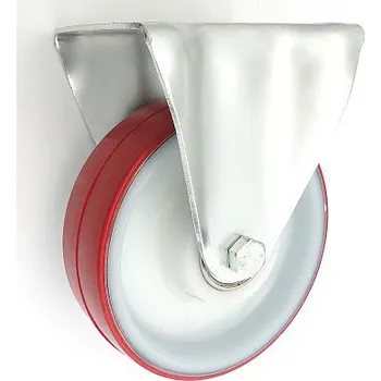 Pojezdové kolečko Plastové kolo 125 mm pevná vidlice s deskou