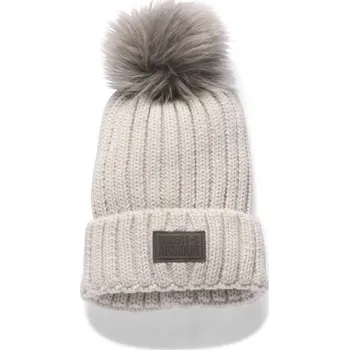 Under Armour Snowcrest Pom Beanie béžová Čepice Under Armour Snowcrest Pom Beanie béžová