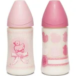 lahvička Toys - široké hrdlo, anatomická silikonová savička, 270