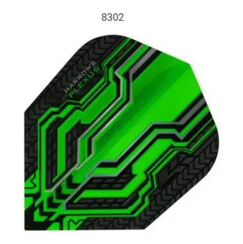 Příslušenství pro šipky Letky na šipky Harrows Plexus - green 8302