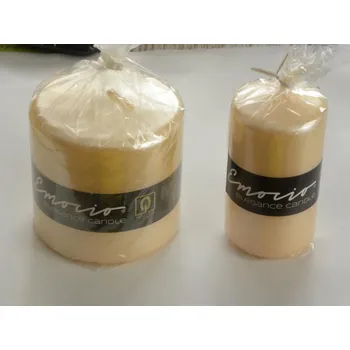 Svíčka svíčka velká šampaň perleť