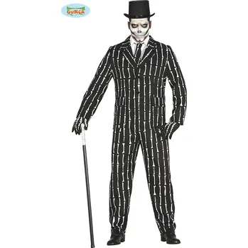 Karnevalový kostým Guirca Fiestas Španělsko Oblek s kůstkami varianta: M 48 - 50