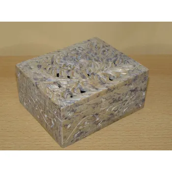 Šperkovnice Šperkovnice vyřezávaná - mastek obdélník s27