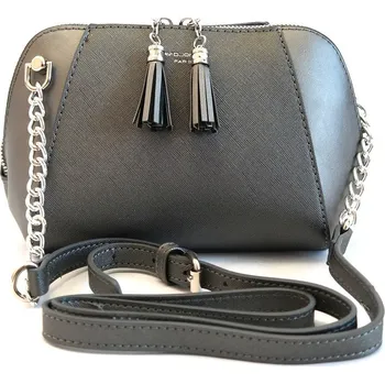 Kabelka Dámská pevná malá crossbody kabelka David Jones CM3951A tmavěstříbrná | KabelkyproVas.cz