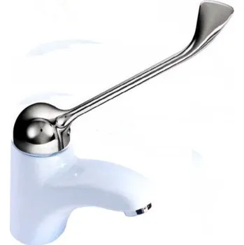 Vodovodní baterie Lékařská baterie umyvadlová bílá stojánková, PERLA