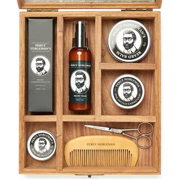 Péče o vousy Percy Nobleman Luxusní dárková sada péče o vousy a knír