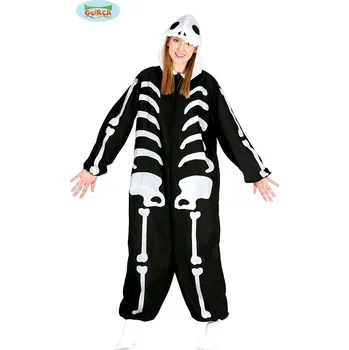 Karnevalový kostým Guirca Fiestas Španělsko Skeleton - kombinéza varianta: M - 38/40
