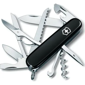 Multifunkční nůž Kapesní nůž HUNTSMAN černý - Victorinox (Kapesní nožík HUNTSMAN černý - Victorinox)