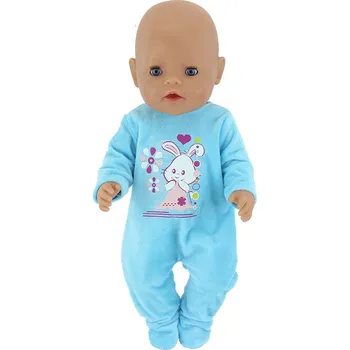 Overaly na Baby Born panenku Vzor: modrý overal