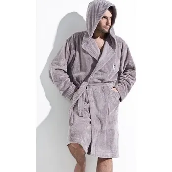 Pánský župan L&L Ivo světle šedý