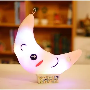 plyšák Čína 35 cm velký svítící plyšový měsíc Barvy: Růžová