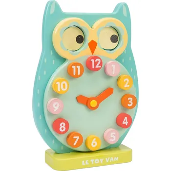 Dřevěná hračka Le Toy Van Petilou hodiny sovička