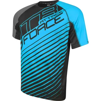Cyklistické oblečení Force MTB Attack s krátkým rukávem Uni modrý/černý