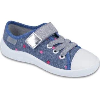 Dívčí tenisky Tenisky plátěnky kecky Befado Tim 251X105 modré s hvězdičkami velikost: 27