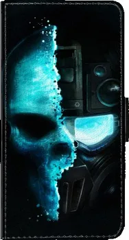 Pouzdro na mobilní telefon iSaprio Roboskull pro Honor 9 Lite flipové